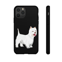 West Highland White Terrier Tough Cell Phone Cases, Impact Resistant, Matte or Glossy, FREE Shipping, Made in USA!!