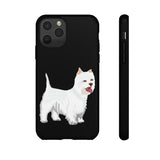 West Highland White Terrier Tough Cell Phone Cases, Impact Resistant, Matte or Glossy, FREE Shipping, Made in USA!!