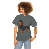 Dachshund Unisex Heavy Cotton Tee, S - 5XL, 12 Colors, Light Fabric, FREE Shipping, Made in USA!!