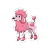 Poodle Die-Cut Stickers,  Water Resistant Vinyl, 5 Sizes, Matte Finish, Indoor/Outdoor, FREE Shipping, Made in USA!!