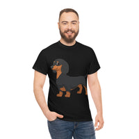 Dachshund Unisex Heavy Cotton Tee, S - 5XL, 12 Colors, Light Fabric, FREE Shipping, Made in USA!!