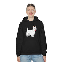 West Highland White Terrier Unisex Heavy Blend™ Hooded Sweatshirt, S - 5XL, Cotton/Polyester, FREE Shipping, Made in USA!!