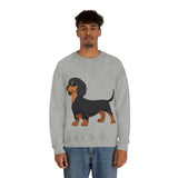 Dachshund Unisex Heavy Blend™ Crewneck Sweatshirt, S - 2XL, 14 Colors, Cotton/Polyester, Medium Fabric, FREE Shipping, Made in USA!!