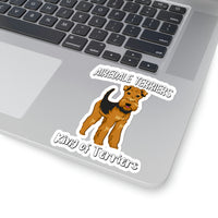 Airedale Terrier Kiss-Cut Stickers, 4 Sizes, FREE Shipping, Made in USA!!