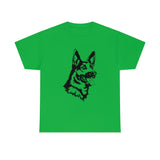 German Shepherd Unisex Heavy Cotton Tee, S - 5XL, 100% Cotton, Light Fabric, 8 Colors, FREE Shipping, Made in USA!!