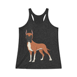 Great Dane Women's Tri-Blend Racerback Tank