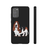 Basset Hound Tough Cases, 33 Sizes, Google, Samsung, iPhone, Matte or Glossy, Impact Resistant, Dual Layer Case, FREE Shipping, Made in USA!!