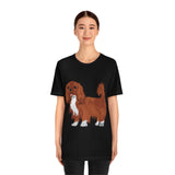 Ruby Cavalier King Charles Spaniel Unisex Jersey Short Sleeve Tee, 14 Colors, 100% Cotton, XS - 3XL, FREE Shipping, Made in USA!!