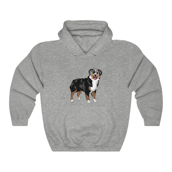 Australian Shepherd Unisex Heavy Blend™ Hooded Sweatshirt, S-3XL, 12 Colors, Cotton/Polyester, Medium Fabric, FREE Shipping, Made in USA!!