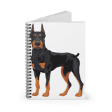 Doberman Pinscher Spiral Notebook - Ruled Line