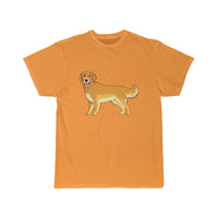 Golden Retriever Men's Short Sleeve Tee, S - 5XL, Preshrunk Cotton, Light Fabric, Relaxed Fit, FREE Shipping, Made in USA!!