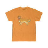 Golden Retriever Men's Short Sleeve Tee, S - 5XL, Preshrunk Cotton, Light Fabric, Relaxed Fit, FREE Shipping, Made in USA!!