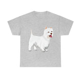 West Highland White Terrier Unisex Heavy Cotton Tee, S - 5XL, Cotton, FREE Shipping, Made in USA!!