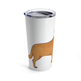 Chesapeake Bay Retriever Tumbler 20oz, Stainless Steel, Travel Side, Vacuum Insulated, Glossy Finish, FREE Shipping, Made in USA!!