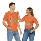 Shiba Inu Unisex Jersey Short Sleeve Tee, S - 3XL, 16 Colors, 100% Cotton, Light Fabric, FREE Shipping, Made in USA!!