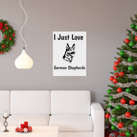German Shepherd Premium Matte vertical posters, 7 Sizes, Matte Finish, Museum Grade Paper, FREE Shipping, Made in USA!!
