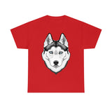 Siberian Husky Unisex Heavy Cotton Tee, S - 5XL, 12 Colors, Light Fabric, FREE Shipping, Made in USA!!