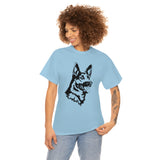 German Shepherd Unisex Heavy Cotton Tee, S - 5XL, 100% Cotton, Light Fabric, 8 Colors, FREE Shipping, Made in USA!!