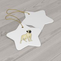 Mastiff Ceramic Ornaments, Christmas, 4 Shapes