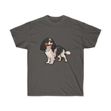 Tricolor Cavalier King Charles Spaniel Unisex Ultra Cotton Tee