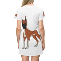 Great Dane All Over Print T-Shirt Dress
