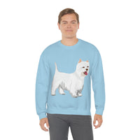 West Highland White Terrier Unisex Heavy Blend™ Crewneck Sweatshirt, S - 5XL, Cotton/Polyester, FREE Shipping, Made in USA!!