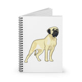 Mastiff Spiral Notebook - Ruled Line, 118 Pages, Great for Shopping Lists, School Notes, Poems, Made in the USA!!