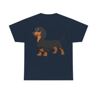 Dachshund Unisex Heavy Cotton Tee, S - 5XL, 12 Colors, Light Fabric, FREE Shipping, Made in USA!!