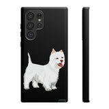 West Highland White Terrier Tough Cell Phone Cases, Impact Resistant, Matte or Glossy, FREE Shipping, Made in USA!!