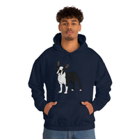 Boston Terrier Unisex Heavy Blend™ Hooded Sweatshirt, S - 5XL, 12 Colors, Cotton/Polyester, FREE Shipping, Made in USA!!
