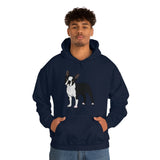 Boston Terrier Unisex Heavy Blend™ Hooded Sweatshirt, S - 5XL, 12 Colors, Cotton/Polyester, FREE Shipping, Made in USA!!