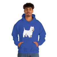 West Highland White Terrier Unisex Heavy Blend™ Hooded Sweatshirt, S - 5XL, Cotton/Polyester, FREE Shipping, Made in USA!!