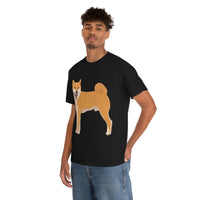 Shiba Inu Unisex Heavy Cotton Tee, Cotton, Medium Fabric, S - 5XL, 12 Colors, FREE Shipping, Made in USA!!