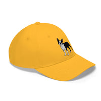 Boston Terrier Unisex Twill Hat, Cotton Twill, Adjustable Velcro Closure, FREE Shipping, Made in USA!!