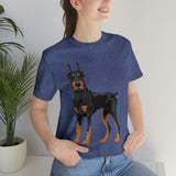 Doberman Pinscher Unisex Jersey Short Sleeve Tee