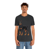 Doberman Pinscher Unisex Jersey Short Sleeve Tee