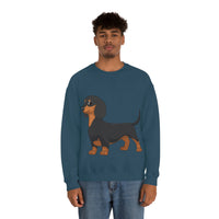 Dachshund Unisex Heavy Blend™ Crewneck Sweatshirt, S - 2XL, 14 Colors, Cotton/Polyester, Medium Fabric, FREE Shipping, Made in USA!!
