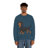 Dachshund Unisex Heavy Blend™ Crewneck Sweatshirt, S - 2XL, 14 Colors, Cotton/Polyester, Medium Fabric, FREE Shipping, Made in USA!!