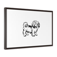 Shih Tzu Horizontal Framed Premium Gallery Wrap Canvas