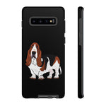 Basset Hound Tough Cases, 33 Sizes, Google, Samsung, iPhone, Matte or Glossy, Impact Resistant, Dual Layer Case, FREE Shipping, Made in USA!!