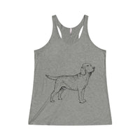 Labrador Retriever Tank Tops for Women Tri-Blend Racerback Tank