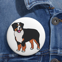 Bernese Mountain Dog Custom Pin Buttons