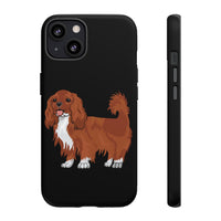 Ruby Cavalier King Charles Spaniel Tough Cases, Matte/Glossy, Outer Shell, 2 Layer Case For Protection, Over 30 Cases!!