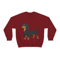 Dachshund Unisex Heavy Blend™ Crewneck Sweatshirt, S - 2XL, 14 Colors, Cotton/Polyester, Medium Fabric, FREE Shipping, Made in USA!!