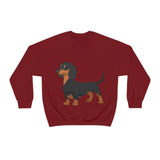 Dachshund Unisex Heavy Blend™ Crewneck Sweatshirt, S - 2XL, 14 Colors, Cotton/Polyester, Medium Fabric, FREE Shipping, Made in USA!!