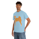 Shiba Inu Unisex Heavy Cotton Tee, Cotton, Medium Fabric, S - 5XL, 12 Colors, FREE Shipping, Made in USA!!