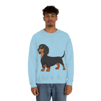 Dachshund Unisex Heavy Blend™ Crewneck Sweatshirt, S - 2XL, 14 Colors, Cotton/Polyester, Medium Fabric, FREE Shipping, Made in USA!!