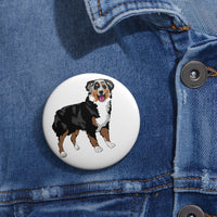 Australian Shepherd Custom Pin Buttons