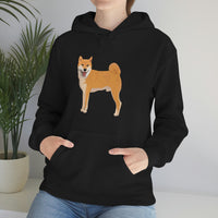 Shiba Inu Unisex Heavy Blend™ Hooded Sweatshirt, S -5XL, 12 Colors, Cotton/Polyester, Medium Heavy Fabric, FREE Shipping, Made in USA!!