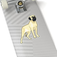 Mastiff Kiss-Cut Stickers, White or Transparent, 4 Sizes, For Indoor Use, Not Waterproof, Made in the USA!!